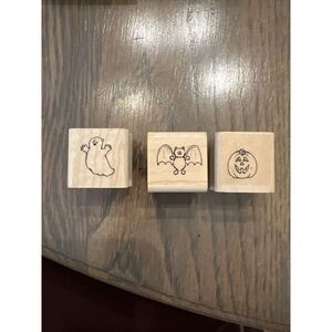 Halloween‎ Rubber Stamps Lot Of 3